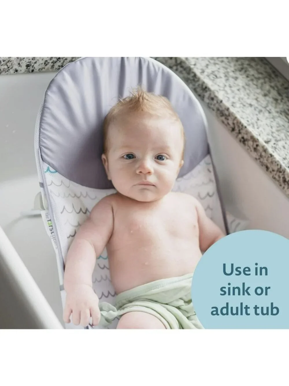 New Folding Baby No Slip Bath The First Years Sure Comfort Inclined Seat
